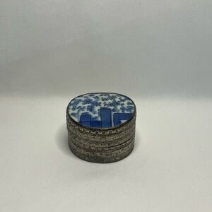 Blue and Silver Decorative Trinket box